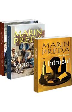 Coperta cărții 'Pachet 3 carti: Marin Preda. Intrusul + Morometii Vol.1 + Vol.2 - Marin Preda'