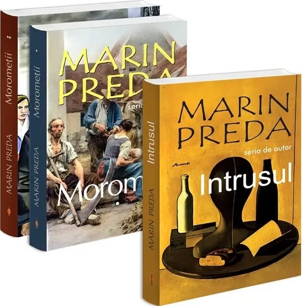 Coperta cărții 'Pachet 3 carti: Marin Preda. Intrusul + Morometii Vol.1 + Vol.2 - Marin Preda'