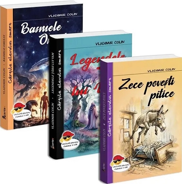 Coperta cărții 'Pachet 3 cărti: Zece povești pitice + Legendele Țării lui Vam + Basmele Omului - Vladimir Colin'