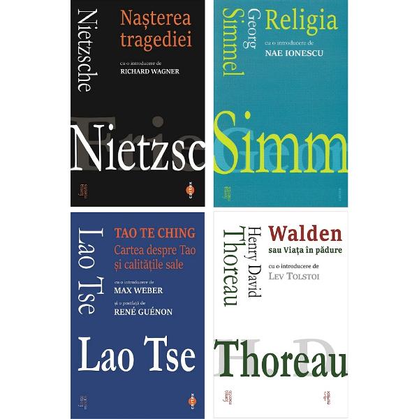 Pachet 8 carti: Forma mentis - Confucius, Arthur Schopenhauer, Rene Descartes, Sfantul Augustin, Friedrich Nietzsche, Georg Simmel, Lao Tse, Henry David Thoreau
