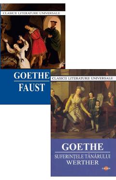 Coperta cărții 'Pachet 2 cărți: Faust + Suferințele tânărului Werther - Johann Wolfgang Goethe'