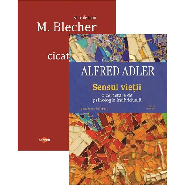 Pachet 2 carti: Inimi cicatrizate + Sensul vietii - Max Blecher, Alfred Adler