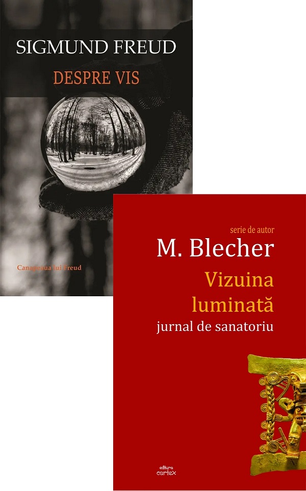 Coperta cărții 'Pachet 2 cărți: Vizuina luminată + Despre vis - Max Blecher, Sigmund Freud'