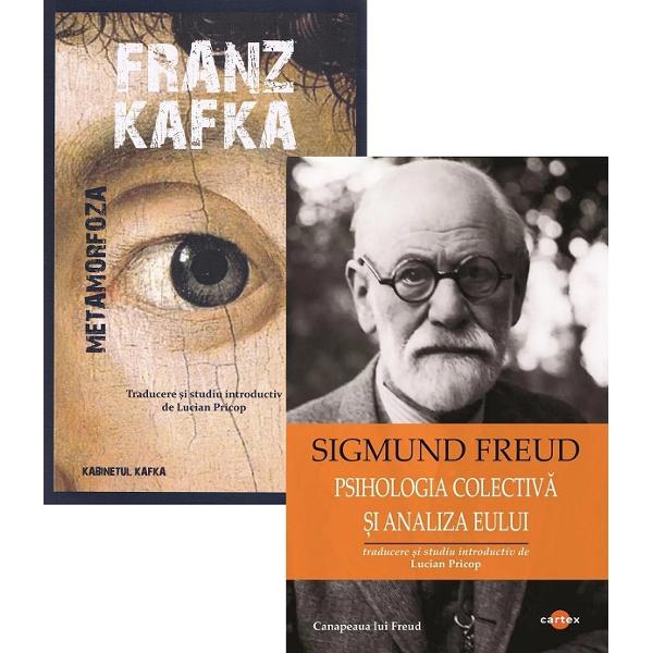 Pachet 2 carti: Metamorfoza + Psihologia colectiva si analiza Eului - Franz Kafka, Sigmund Freud