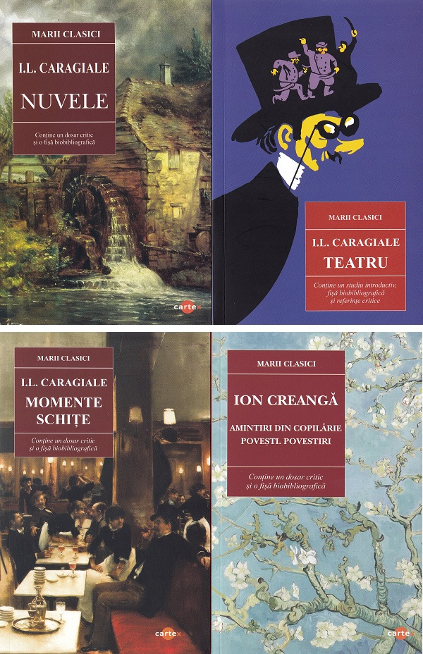Coperta cărții 'Pachet 9 cărți: Marii clasici - Ion Creangă, I.L. Caragiale, Mihai Eminescu, Ion Slavici'