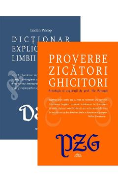 Coperta cărții 'Pachet 2 cărți: DEX + Proverbe, zicători, ghicitori - Lucian Pricop'