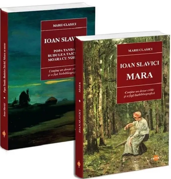 Coperta cărții 'Pachet 2 cărți: Ioan Slavici. Mara + Popa Tanda. Budulea Taichii. Moara cu noroc - Ioan Slavici'