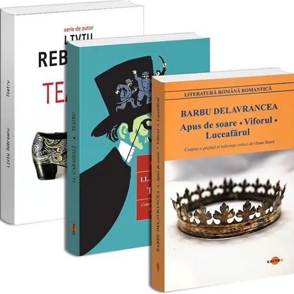 Pachet 3 carti: Teatru - Barbu Delavrancea, Ion Luca Caragiale, Liviu Rebreanu