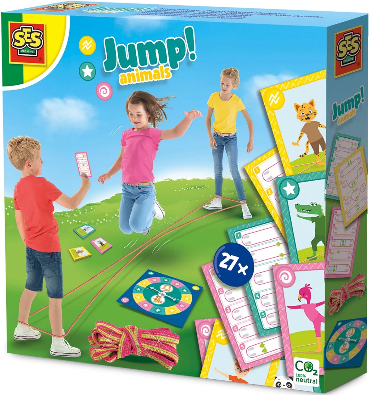 Imaginea produsului 'Joc elastic cu trucuri: Sari! Animale'