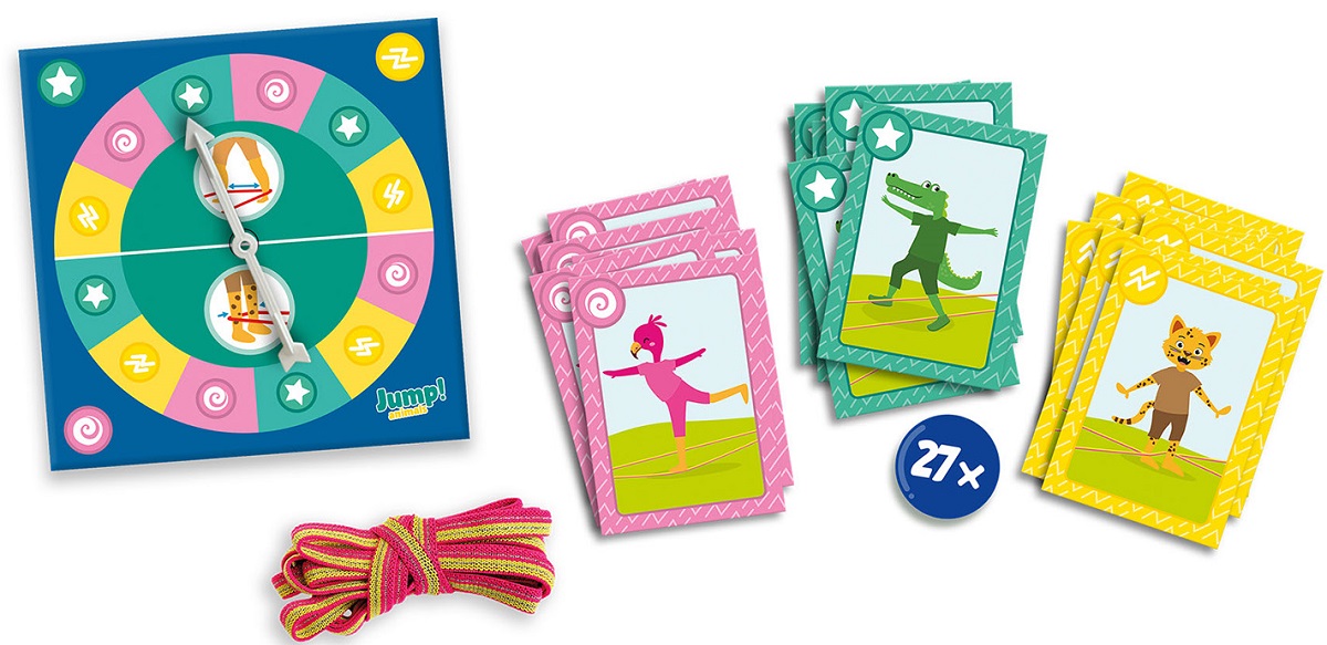 Imaginea produsului 'Joc elastic cu trucuri: Sari! Animale'