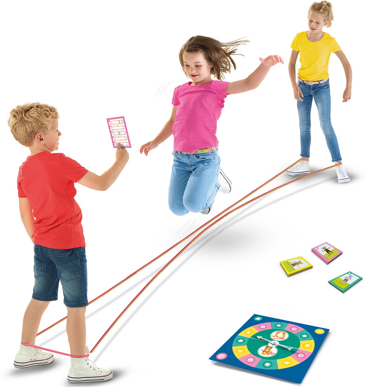 Imaginea produsului 'Joc elastic cu trucuri: Sari! Animale'