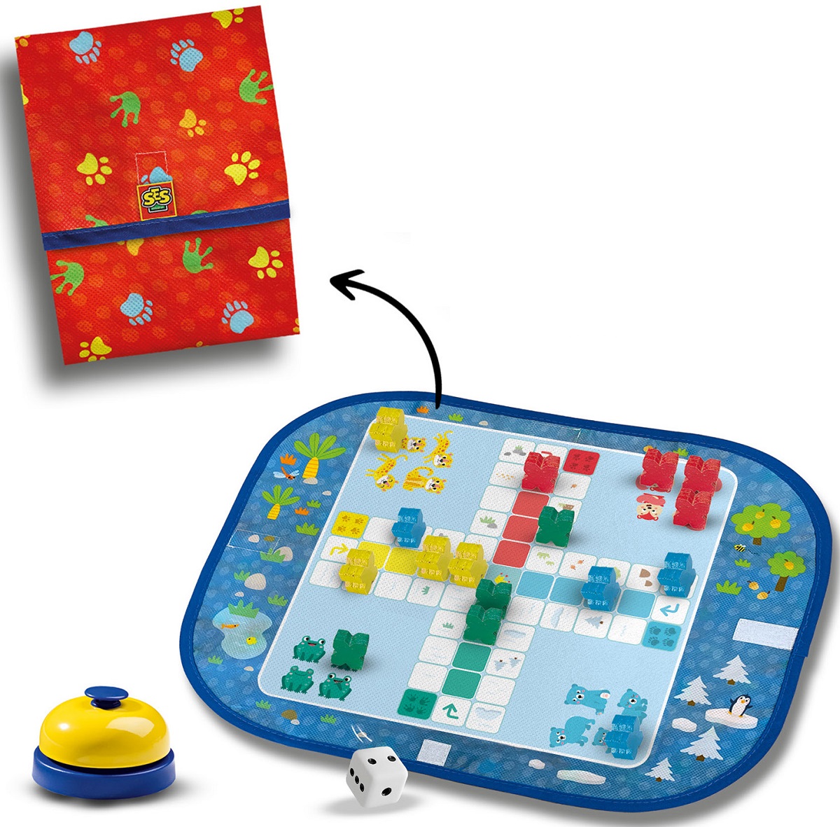 Imaginea produsului 'Joc Wrap and Go: Ludo, Quartet, Blocuri de viteză'