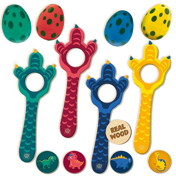 Joc de petrecere: Cursa cu oua de dinozauri