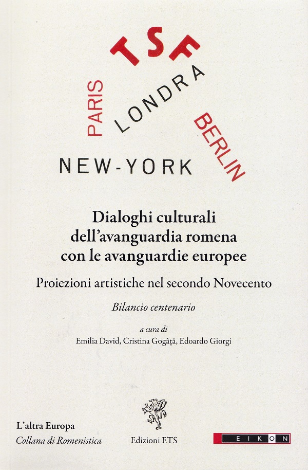 Coperta cărții 'Dialoghi culturali dell'avanguardia romena con le avanguardie europee'
