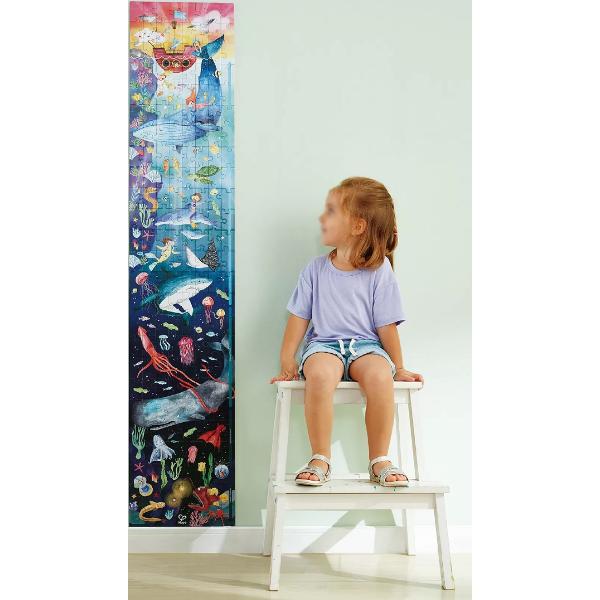 Puzzle fotoluminescent. Viata acvatica