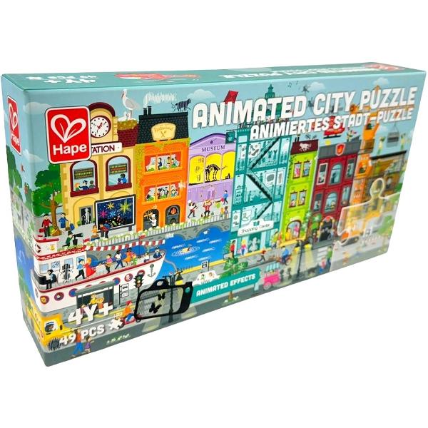 Puzzle. Orasul animat