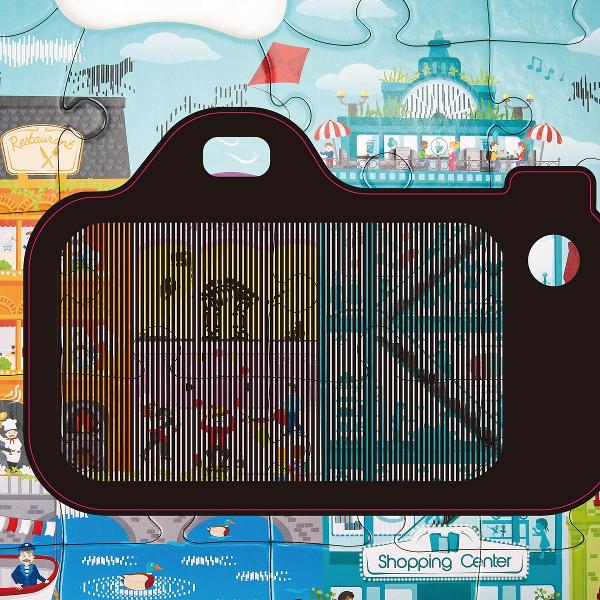 Puzzle. Orasul animat