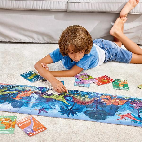 Puzzle fotoluminescent. Dinozauri