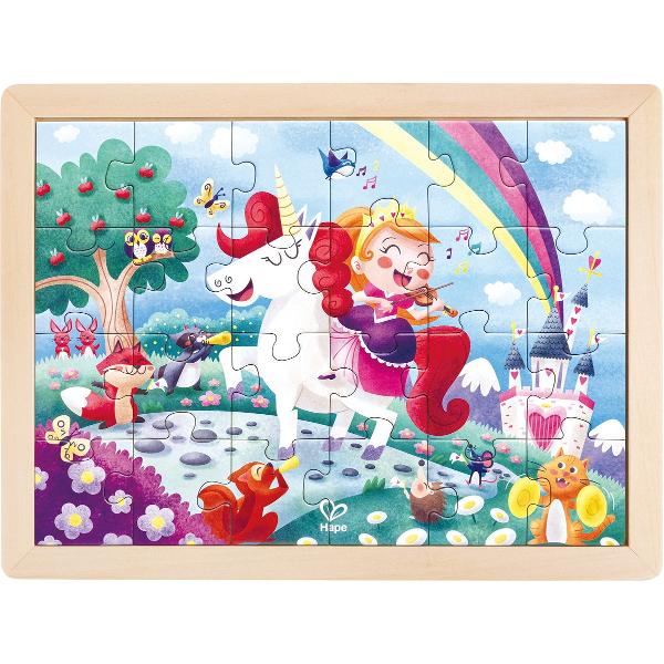 Puzzle din lemn 2 in 1. Unicorn