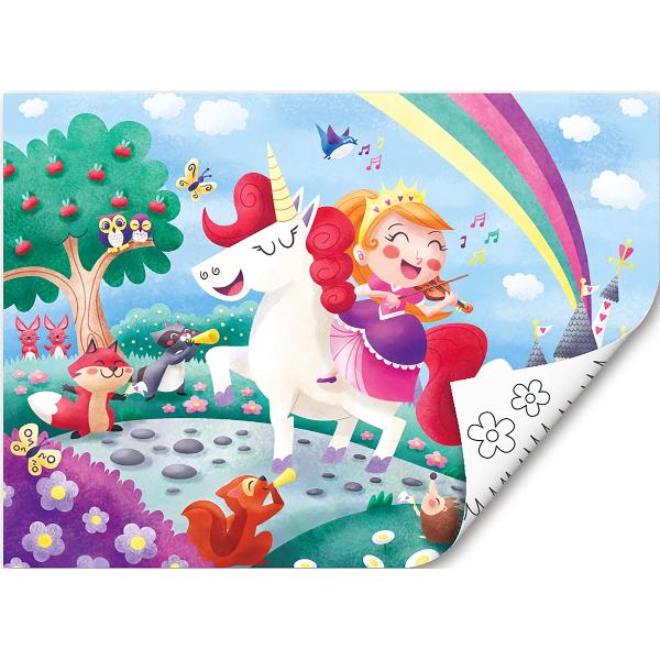 Puzzle din lemn 2 in 1. Unicorn