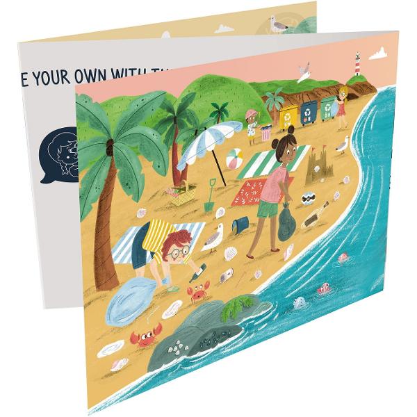 Puzzle 3 in 1. Prietenii oceanului + 12 piese storytelling