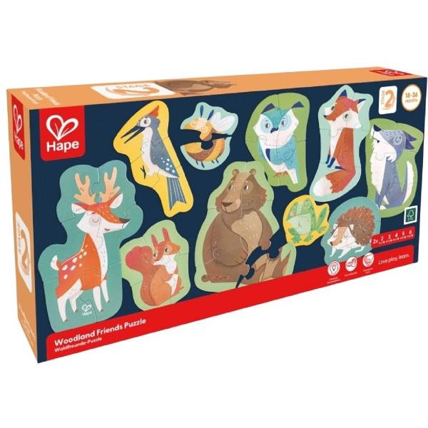 Set 10 puzzle-uri. Prietenii padurii