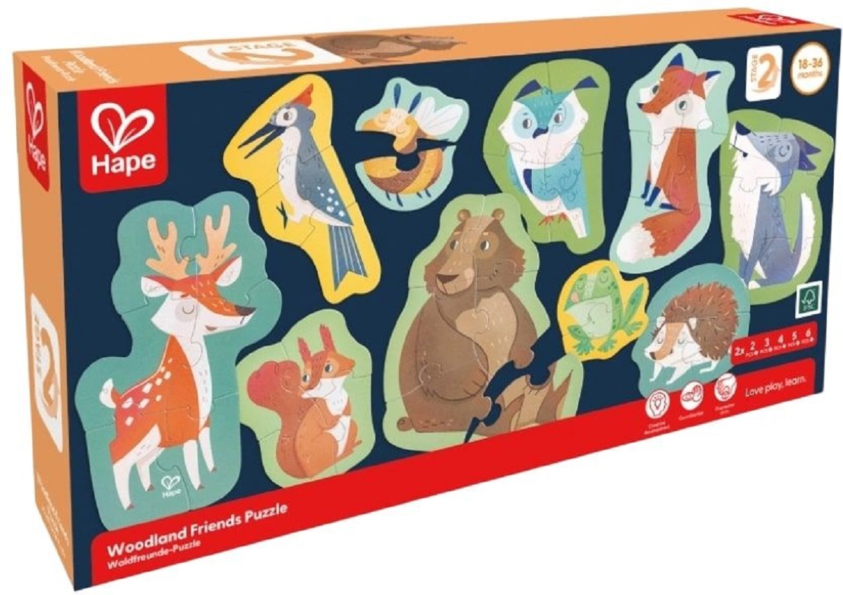 Imaginea produsului 'Set 10 puzzle-uri. Prietenii pădurii'