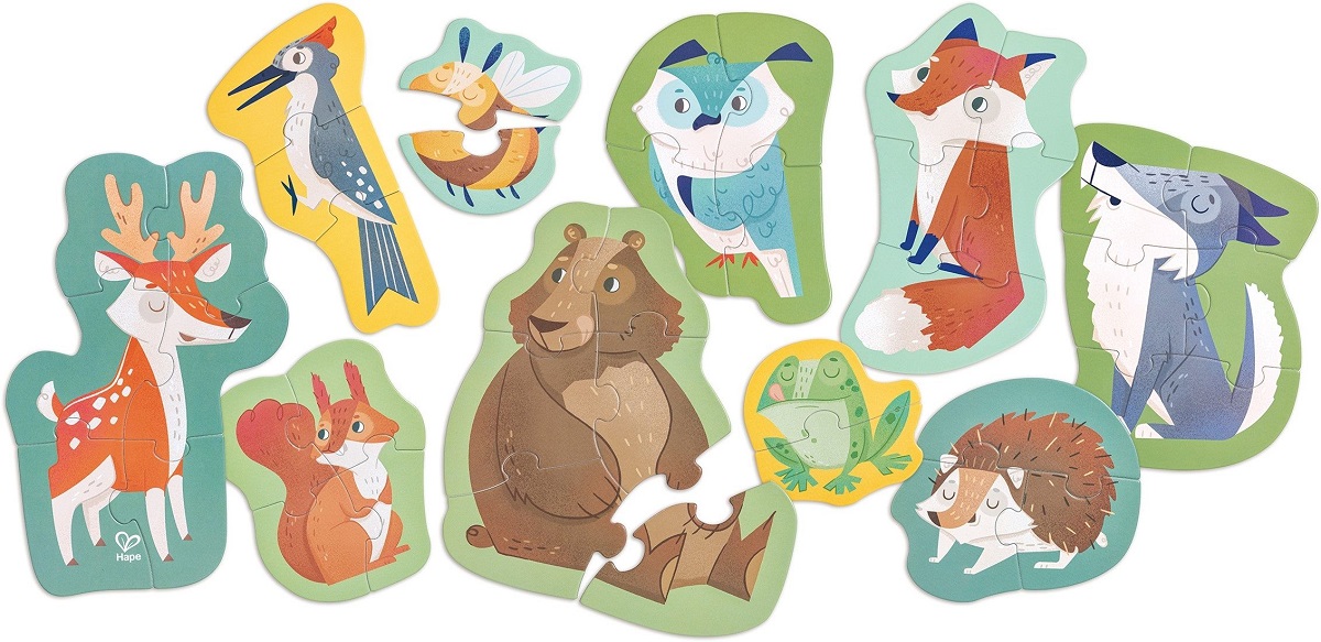 Imaginea produsului 'Set 10 puzzle-uri. Prietenii pădurii'