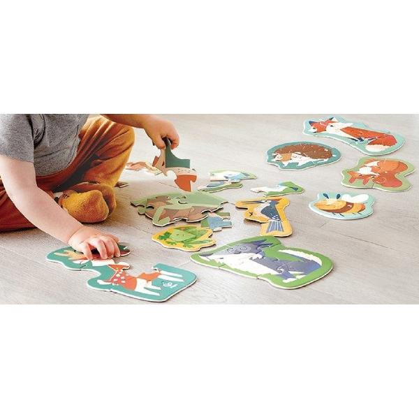 Set 10 puzzle-uri. Prietenii padurii