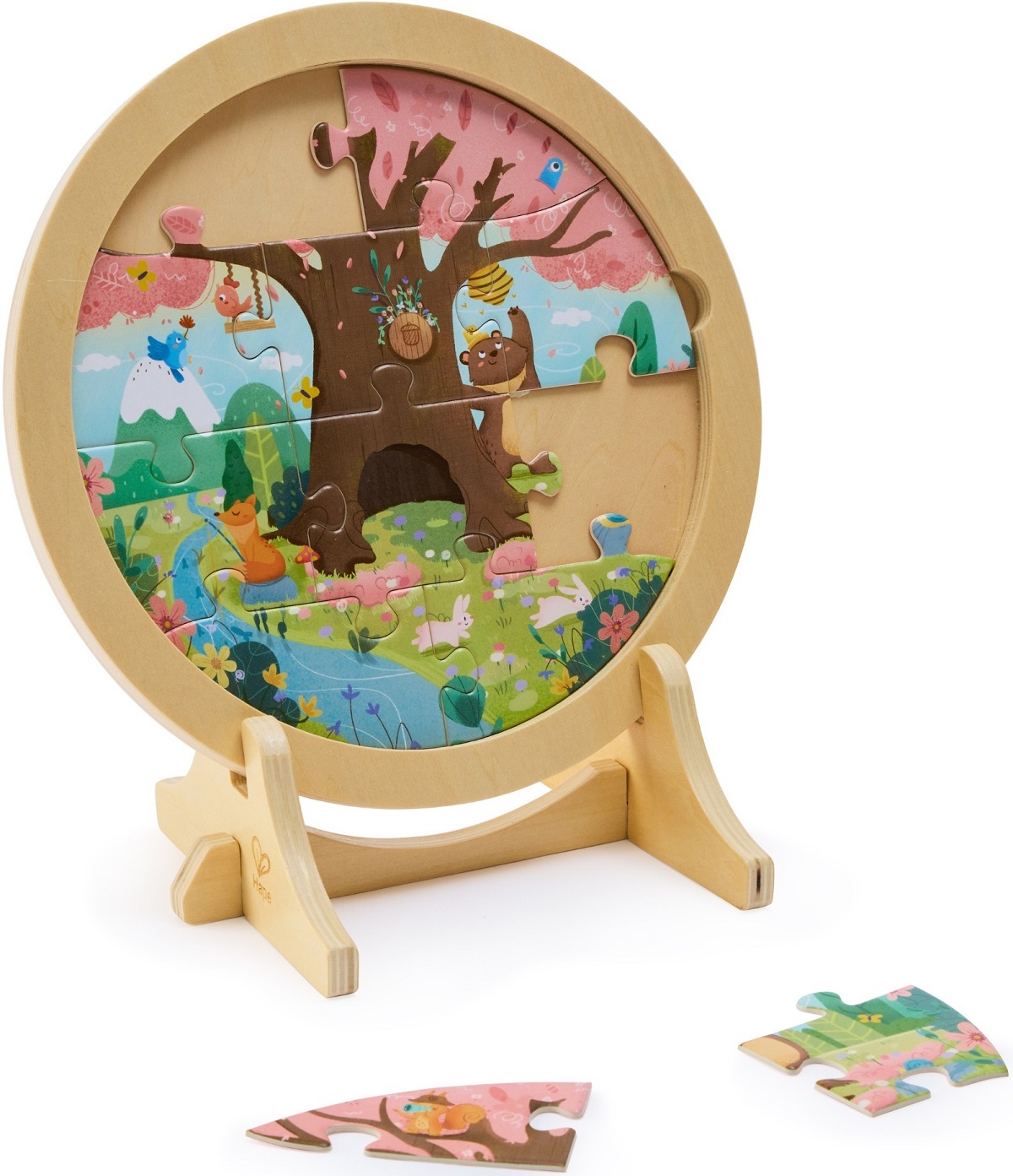 Imaginea produsului 'Puzzle 4 în 1 din lemn. 4 anotimpuri'