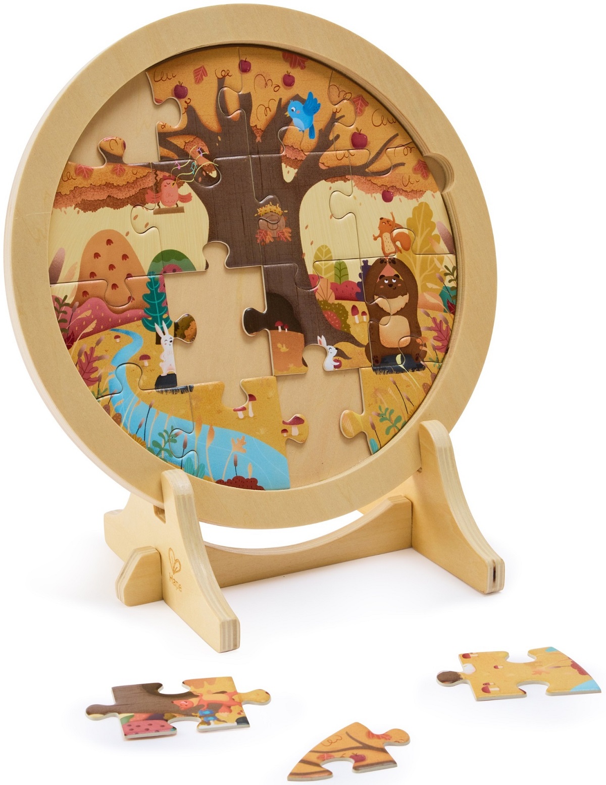 Imaginea produsului 'Puzzle 4 în 1 din lemn. 4 anotimpuri'