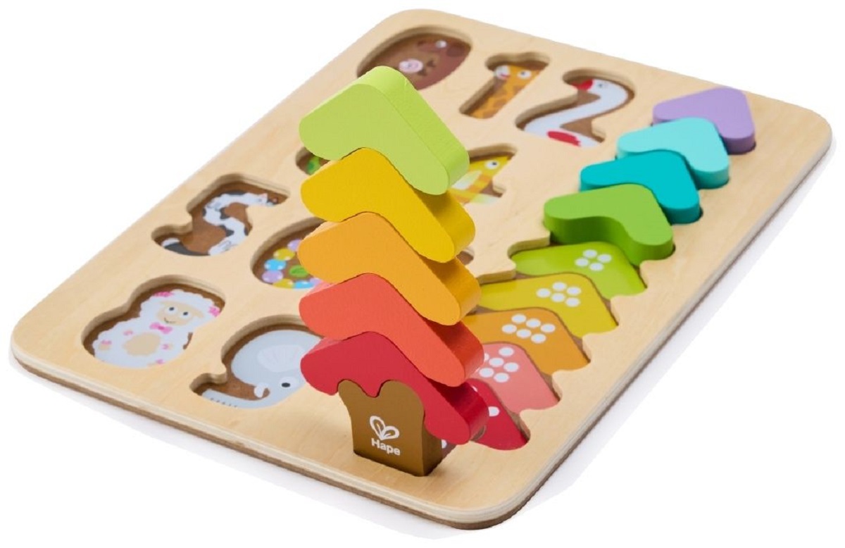 Imaginea produsului 'culori si numere - puzzle din lemn'