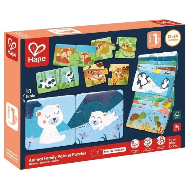 Puzzle. Potriveste perechea. Animale si pui