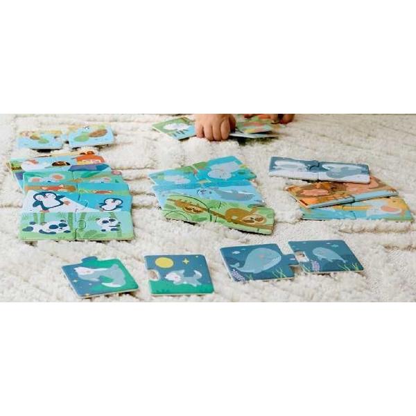 Puzzle. Potriveste perechea. Animale si pui