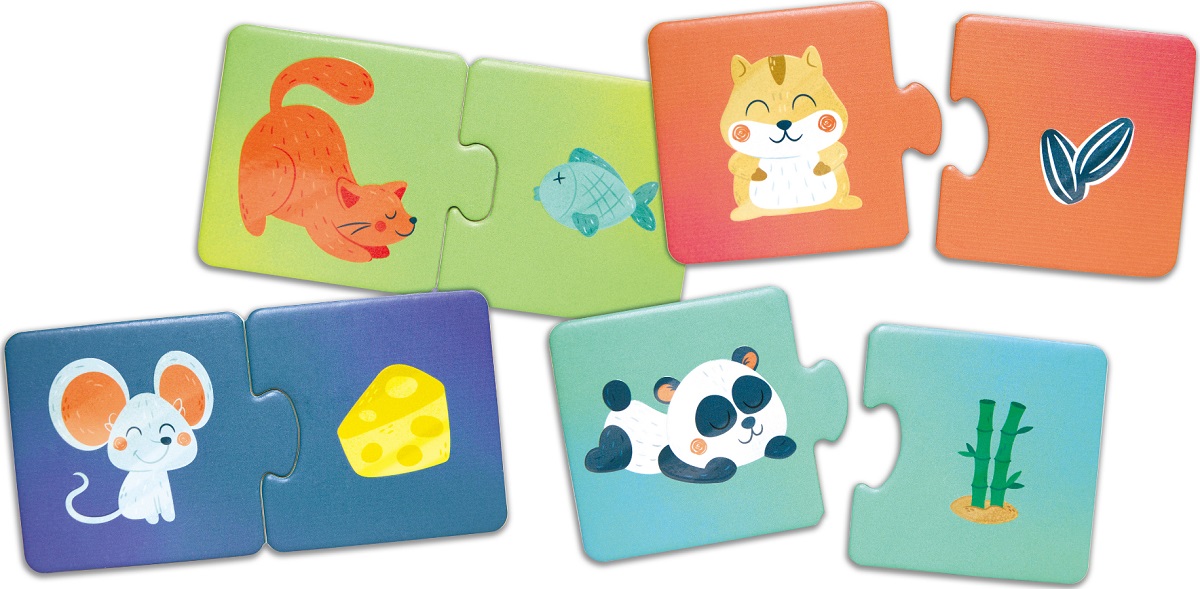 Imaginea produsului 'Puzzle: Potrivește perechea. Animale și gustări'