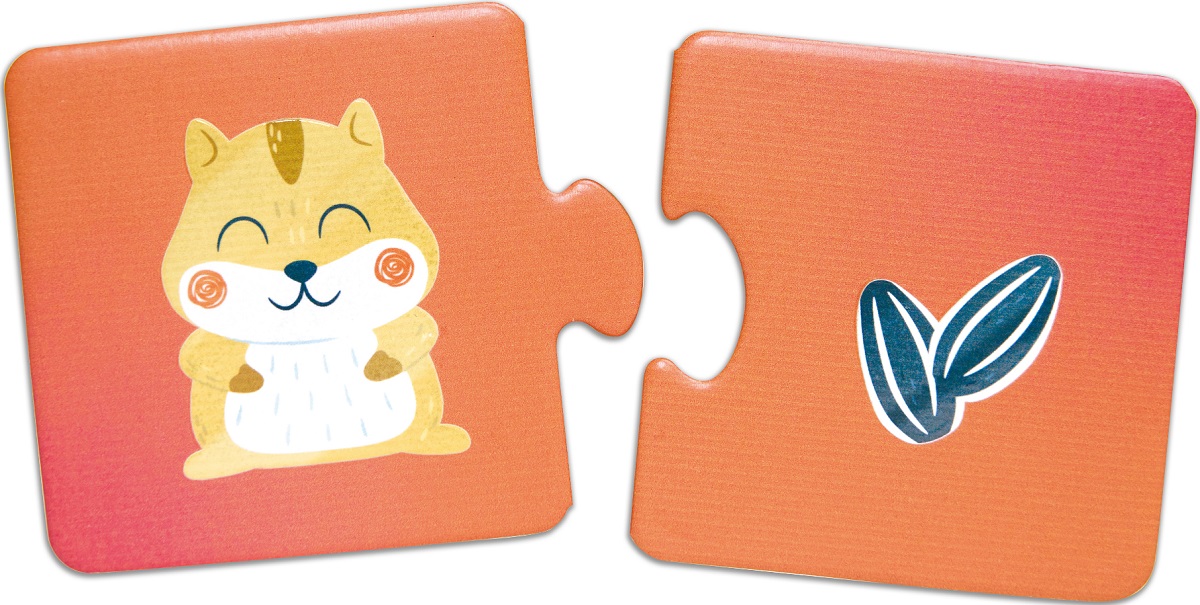 Imaginea produsului 'Puzzle: Potrivește perechea. Animale și gustări'