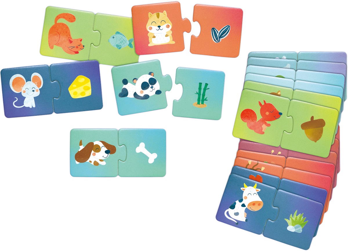 Imaginea produsului 'Puzzle: Potrivește perechea. Animale și gustări'