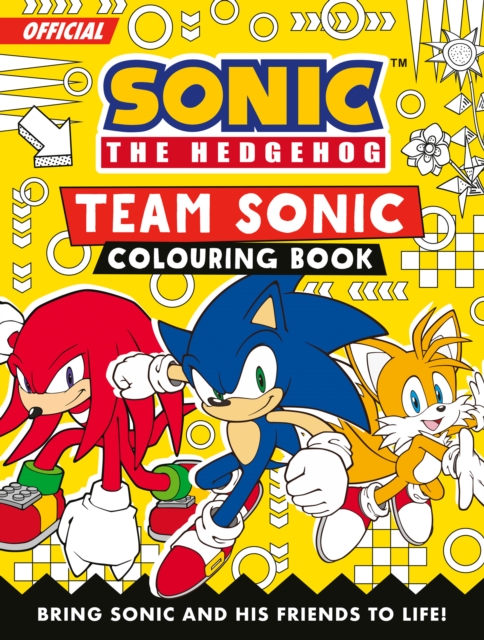 Coperta cărții 'Sonic the Hedgehog Team Sonic Colouring Book -'