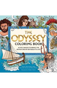 Coperta cărții 'Odyssey Coloring Book - Doug Metzger'