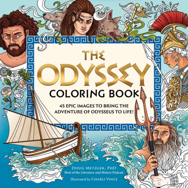 Coperta cărții 'Odyssey Coloring Book - Doug Metzger'