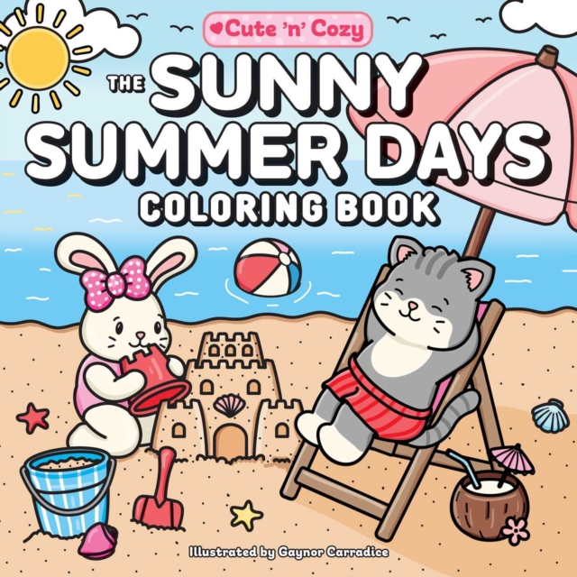 Coperta cărții 'Sunny Summer Days Coloring Book -'
