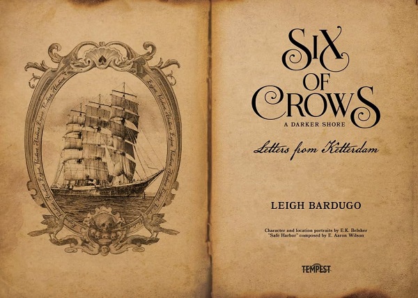 Coperta cărții 'A Darker Shore: Letters from Ketterdam - Leigh Bardugo'
