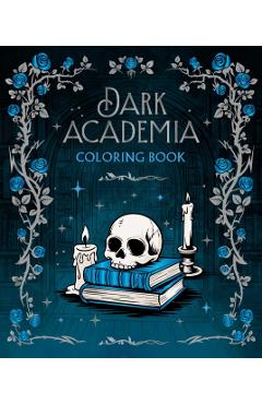 Coperta cărții 'Dark Academia Coloring Book -'