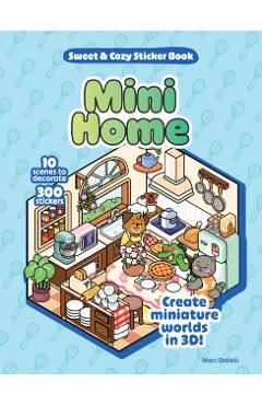 Coperta cărții 'Mini Home Sweet & Cozy Sticker Book - Marc Ordiali'