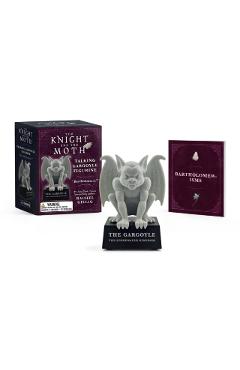Coperta cărții 'The Knight and the Moth Talking Gargoyle Figurine: Bartholomew! (from the Stonewater Kingdom Duology by Rachel Gillig)'