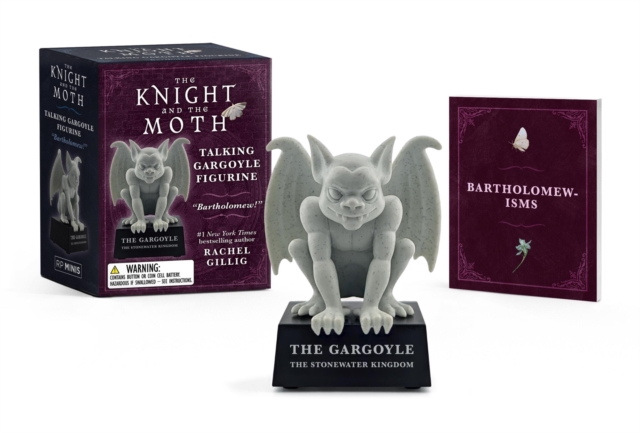 Coperta cărții 'The Knight and the Moth Talking Gargoyle Figurine: Bartholomew! (from the Stonewater Kingdom Duology by Rachel Gillig)'