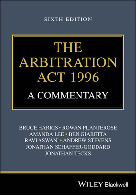 Coperta cărții 'The Arbitration Act 1996 - Bruce Harris'