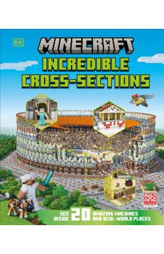 Coperta cărții 'Minecraft Incredible Cross-Sections -'