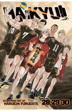 Coperta cărții 'Haikyu!! (3-In-1 Edition), Vol. 10: Includes Vols. 28, 29, & 30 - Haruichi Furudate'