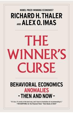 Coperta cărții 'The Winner's Curse: Behavioral Economics Anomalies, Then and Now - Richard H. Thaler'